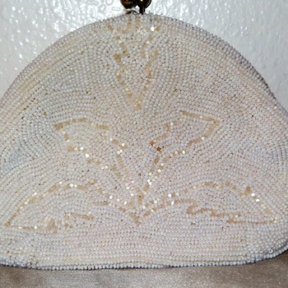 Vintage Bon Soir Beaded Clutch Purse Japan - Picture 3 of 8